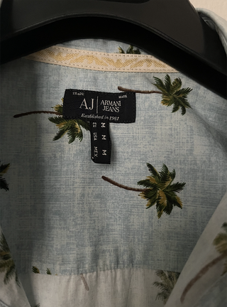 Camicia Armani Jeans fantasia palme