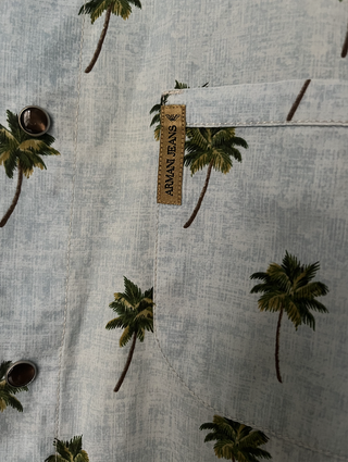 Camicia Armani Jeans fantasia palme