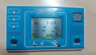 Mini Arcade Hunting Juego Portátil Azul