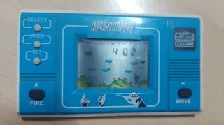 Mini Arcade Hunting Juego Portátil Azul
