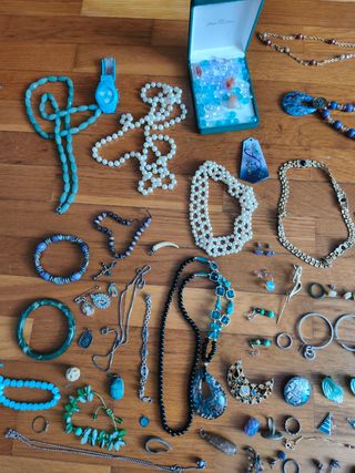 Lote de Joyas Variadas y bisutería antigua