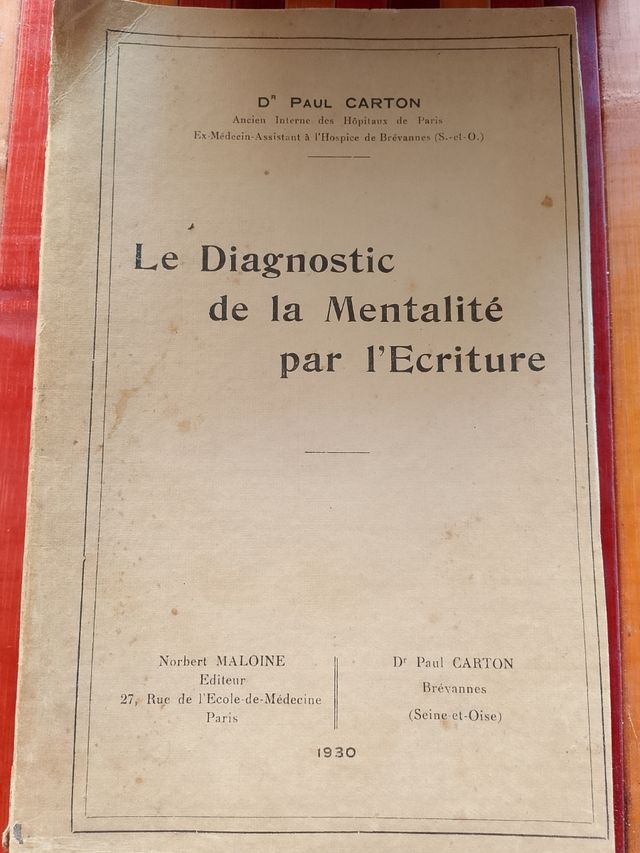 Le diagnostic de la mentalité par l'Ecriture