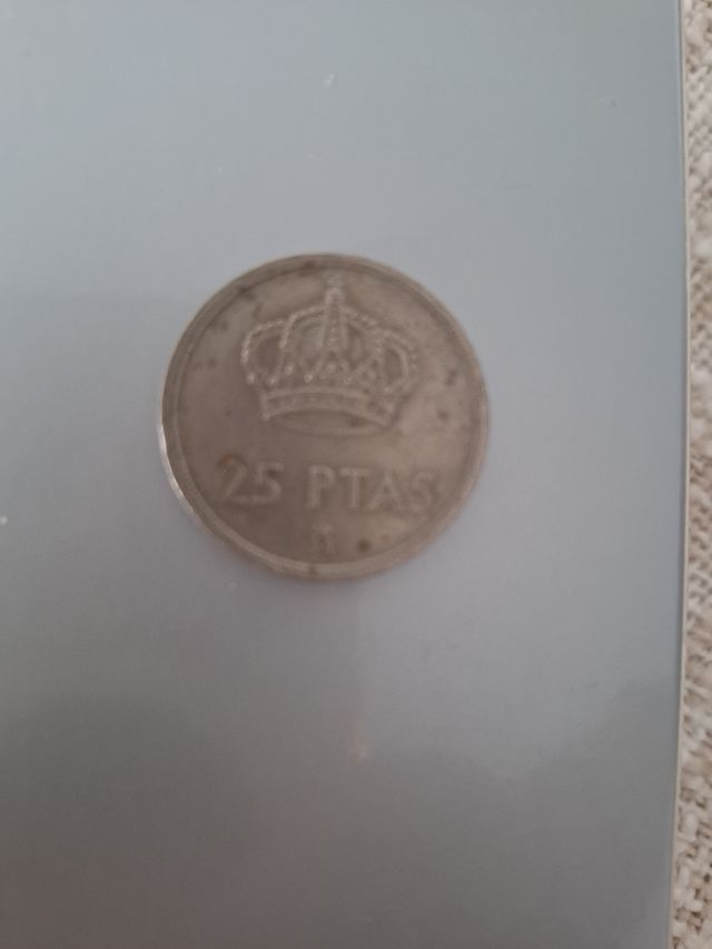 Moneda 25 Pesetas 1982 Carlos I Rey de España