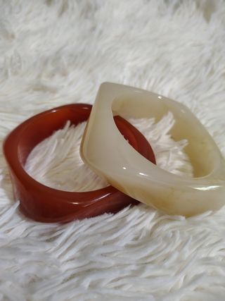 Pulsera Nacar Beige y Marrón