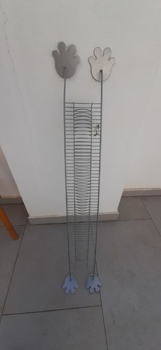Estantería CD Metálica Plata