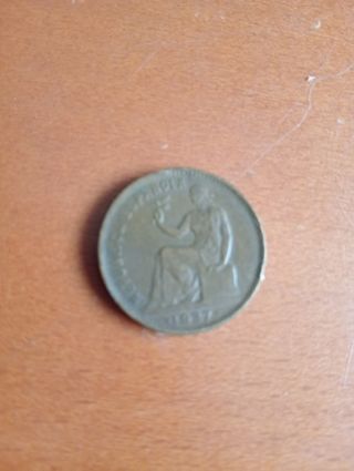 3 Monedas República Española 1937. 1 PTA y 50 cts