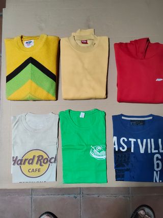 Jersey, sudadera y camisetas 