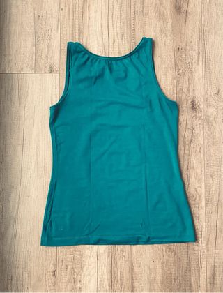 Camiseta sin mangas H&M verde azulado