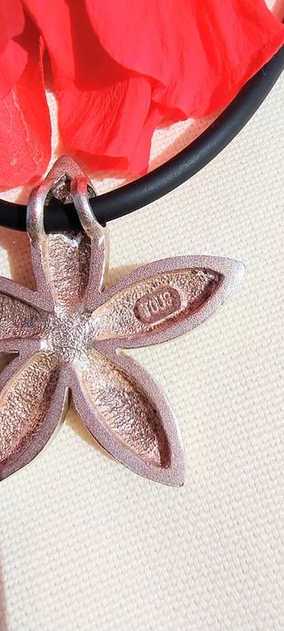 Colgante Tous Perla y Flor Plata