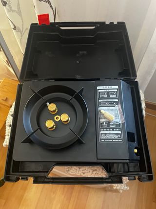 Hornillo de gas portátil con maletín