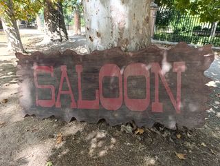 Cartel antiguo cine SALOON