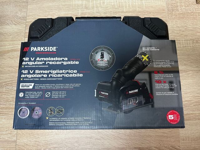Mini Amoladora Parkside Performance 12V