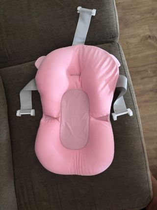 Respaldo bañera bebé osito rosa
