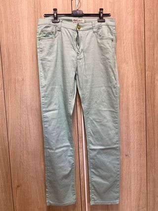 Pantalón vaquero turquesa