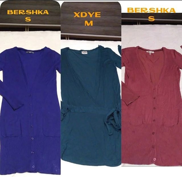 Chaquetas largas punto fino Talla S