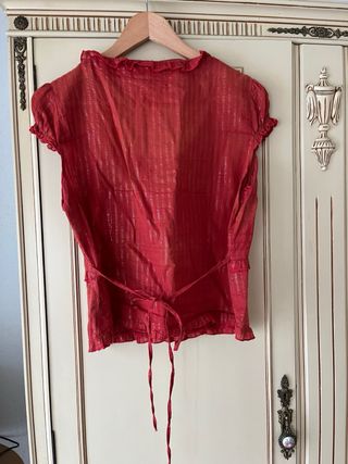 Conjunto TRAZOS Blusa y Falda Rojo