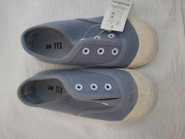Zapatillas lona azul