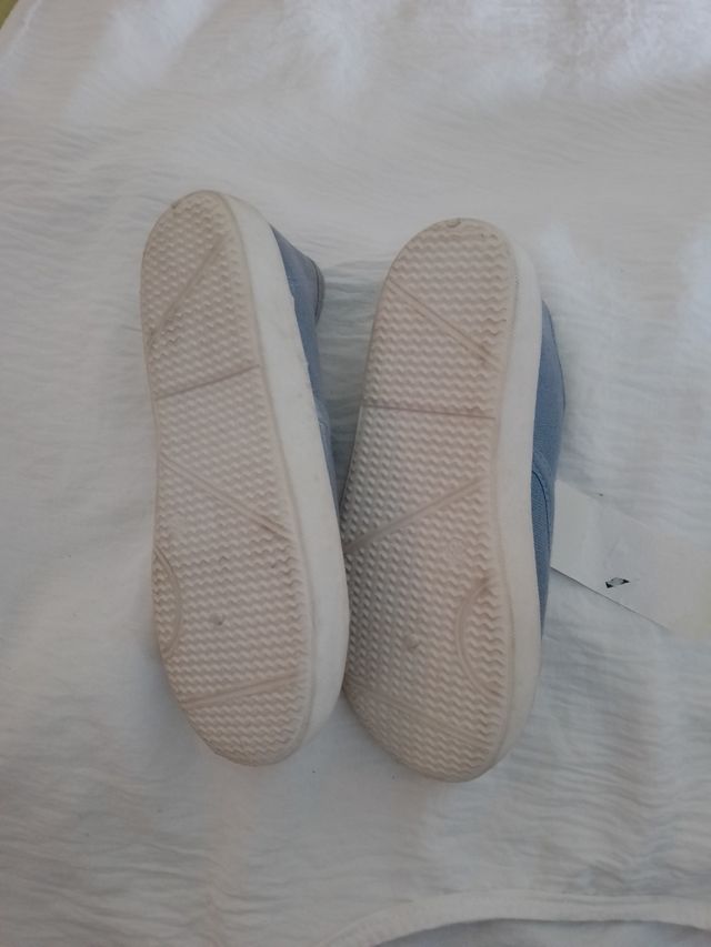 Zapatillas lona azul