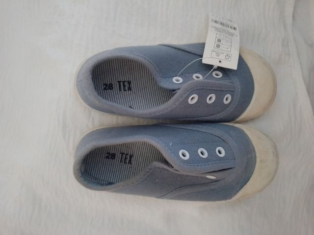 Zapatillas lona azul