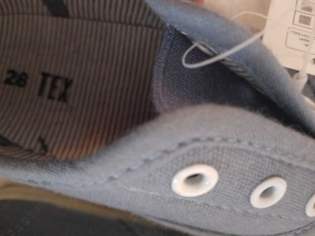 Zapatillas lona azul