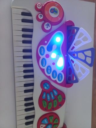 Teclado órgano infantil con luces y sonidos