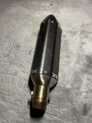 Silenciador Escape Moto Carbono