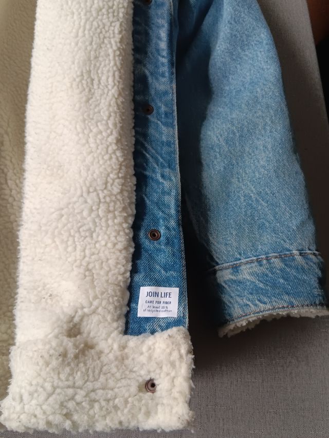 Cazadora vaquera forro borreguito.