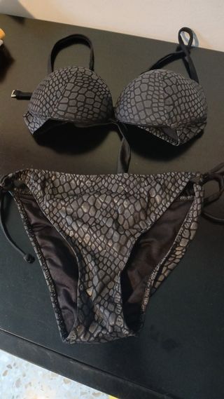 Bikini Calzedonia Negro Serpiente