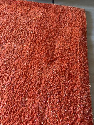 Alfombra Lana y Lino Naranja 240x170cms