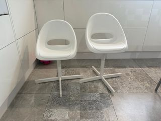 2 Sillas Niños Ikea Blancas
