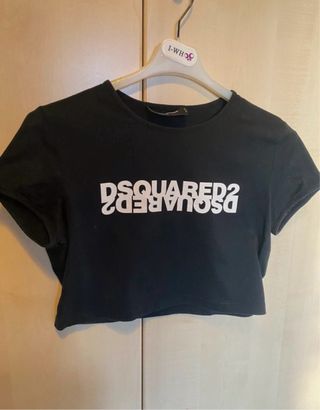 Maglia corta Dsquared2 nera