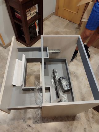 Mueble de baño beige 70x40cm nuevo