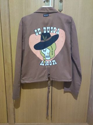 Chaqueta Aire Retro Corta Talla XS/S Marrón