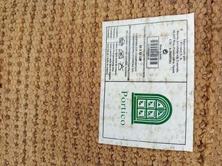 Alfombra pelo largo marrón, fabricada en india