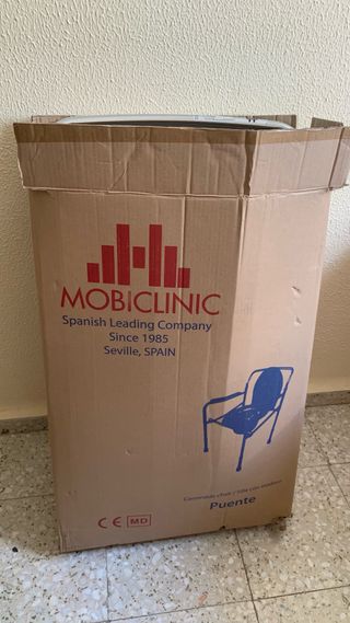 Silla WC Mobiclinic Regulable Azul