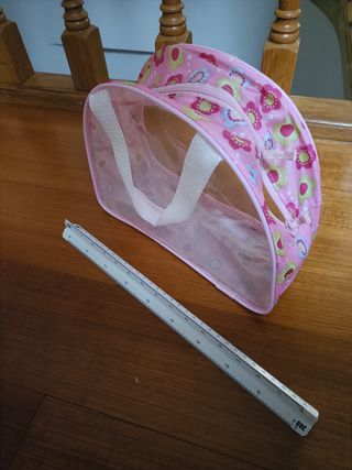 Bolsa transparente con flores para juguetes