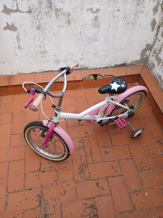 Bicicleta infantil niña rosa