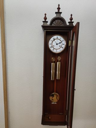 Reloj de Pared Antiguo Sars Madera y Bronce 140x30