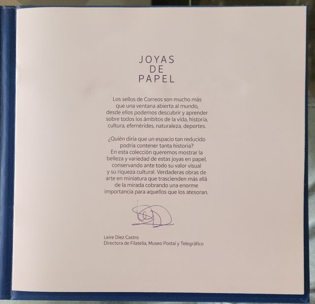 Libro Correos Joyas de Papel España