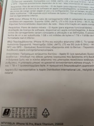 iPhone 15 Pro Titanio Negro
