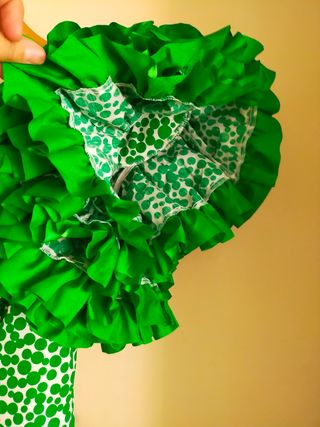 Vestido Sevillanas Flamenca Feria Verde