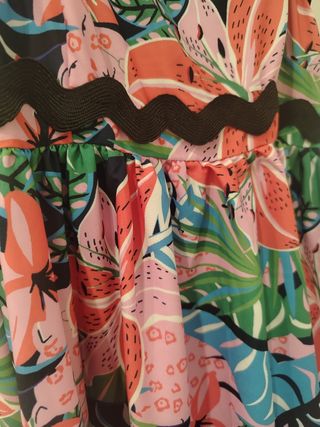 Vestido largo estampado floral