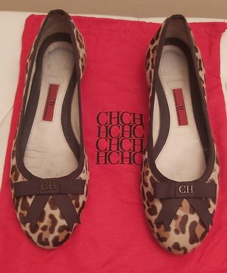 Bailarinas Carolina Herrera Animal Print