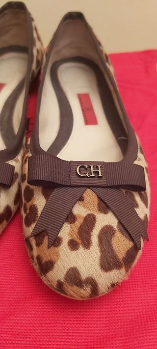 Bailarinas Carolina Herrera Animal Print