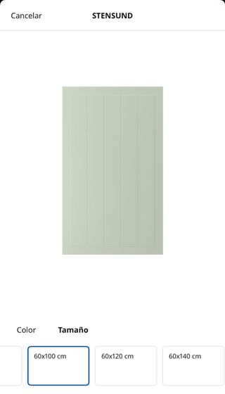 Puerta STENSUND verde armario cocina