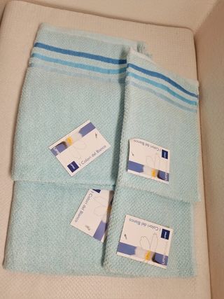 Set 4 Asciugamani UPIM Azzurro