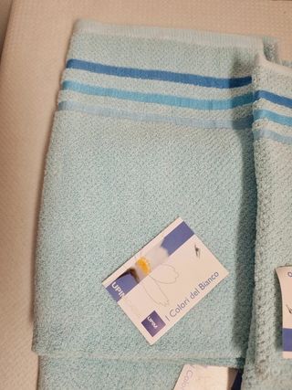 Set 4 Asciugamani UPIM Azzurro