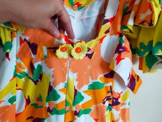 Vestido Sevillana con autógrafo María del Monte 