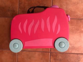 Maleta infantil tipo Trunki rosa