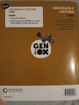 Geografía e Historia 3º ESO. Libro del estudian...